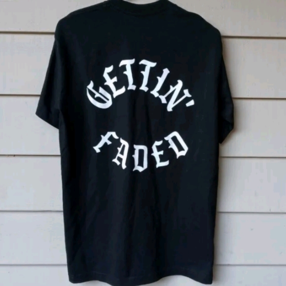 Vintage 90s Black Gettin Faded T Shirt Medium - Picture 2 of 3